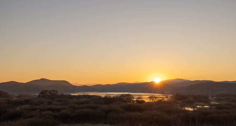 ▲해질녘 우포늪의 전경. Sunset at Upo Wetland (Kim Sunjoo - 김순주 촬영 photosun@korea.kr)