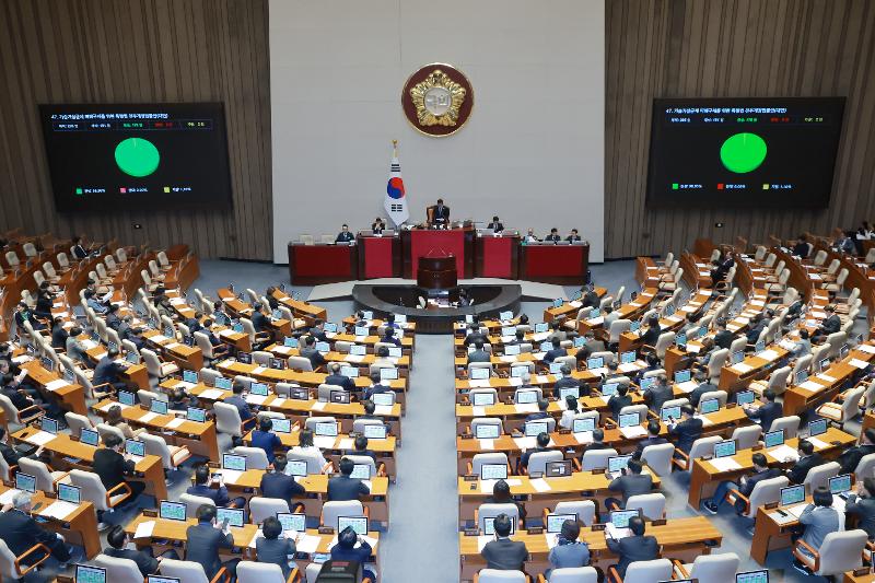 ▲ 12일 국회에서 열린 3월 임시국회 본회의 모습. This is a scene from the March extraordinary session of the National Assembly on March 12. (Yonhap News - 연합뉴스)