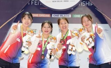 한국 펜싱 여자 사브르 대표팀, 아시아선수권대회 단체전 금메달 획득 – Korea Women’s Sabre Fencing Team Wins Team Gold at Asian Fencing Championships 한국 펜싱 여자 사브르 대표팀, 아시아선수권대회 단체전 금메달 획득 - Korea Women's Sabre Fencing Team Wins Team Gold at Asian Fencing Championships