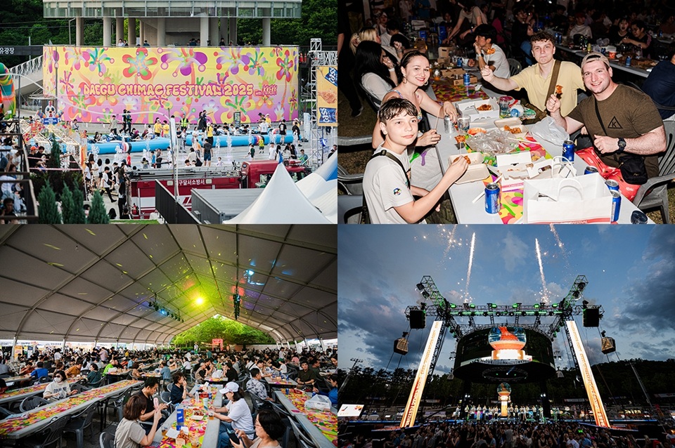 ▲ 지난해 7월 2일부터 6일까지 대구 달서구에서 열린 2025 대구치맥페스티벌 현장. These scenes from last year's Daegu Chimac (Chicken and Beer) Festival are from July 2-6, 2025. (Daegu Metropolitan City - 대구시)