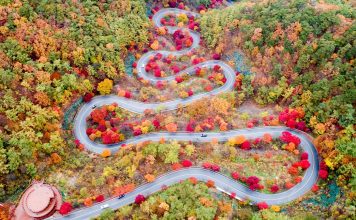 #충청북도 #보발재 – One of Korea’s Most Beautiful Autumn Drives — Bobaljae Pass
